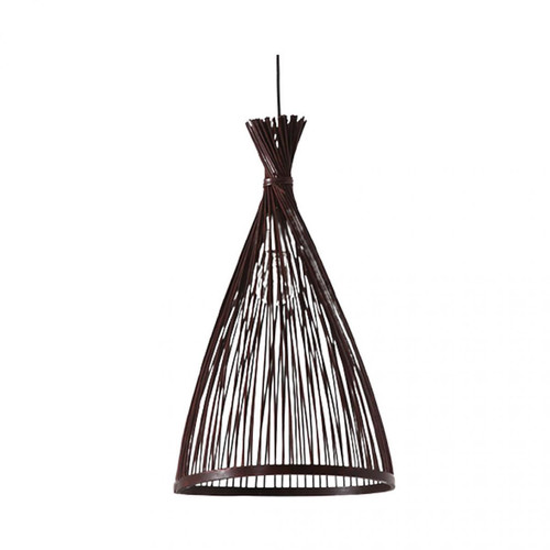 marque generique - Luminaires suspendus Lustre en rotin Teahouse marque generique  - Lampe bambou
