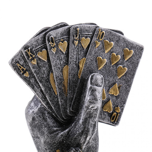 Jeux de cartes métal poker carte tournoi gagnant trophée coupe poker souvenirs argent
