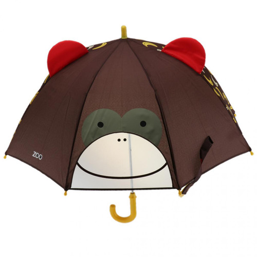 marque generique mignon animal de bande dessinée enfants parapluie automatique coupe-vent singe portable