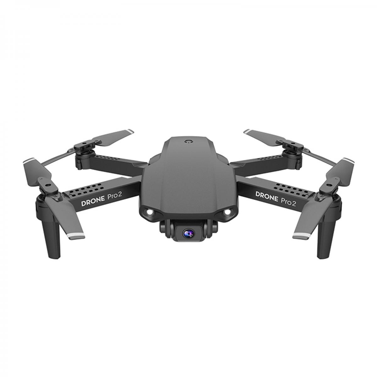 Mini Drone Avec Caméra WiFi FPV Cardan Auto Stabilisant 4k Double Cam Noir