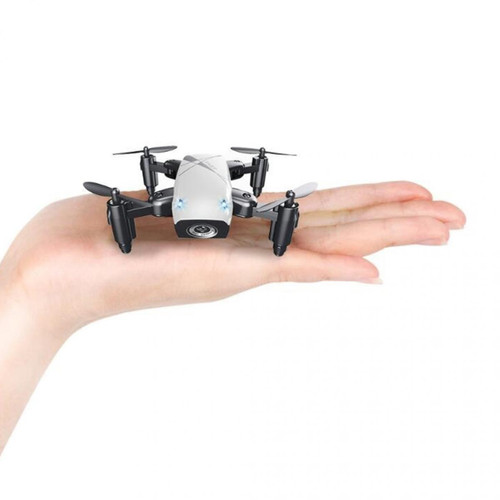 marque generique Mini Drone Quadricoptère De Poche Pliable Pour Enfants Débutants Blanc