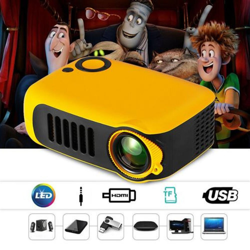 marque generique Mini projecteur vidéo Full HD 1080P en LED pour home cinéma