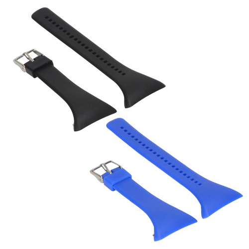 marque generique - Montre-Bracelet Set Remplacemnt Sangle Poignée Pour Polar FT4 FT7 FT Watch Noir Bleu marque generique  - Objets connectés