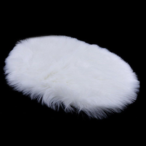 marque generique - peau de mouton douce moelleux peau fausse fourrure tapis tapis 50x80cm blanc marque generique  - marque generique