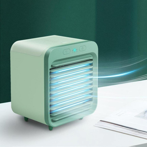 Ventilateur Personnels Climatiseur, Calme USB Rechargeable Mini Refroidisseur D'air avec 3-Modes, compact de Table Ventilateur de Refroidissement de L'air pour