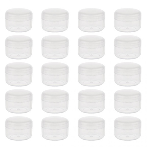 marque generique - petits contenants de pots de crème cosmétique en plastique contenants de cosmétiques vides avec couvercles 20g marque generique  - Jeux d'imitation