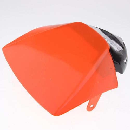 marque generique phare universel led phare pour enduro dirt bike orange