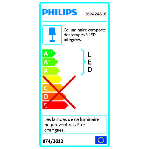 Philips Philips - Spots chambre Star LED L20 cm - Gris