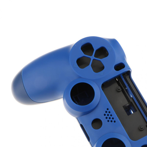 Manette PS4 Pour Sony PS4 Pro Controller Couverture Coque Etui Protection Peau Couper Précise Près Du Fuselage, Paquet De 2 (Blanc + Bleu)