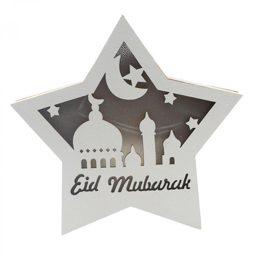 marque generique - Ramadan LED Lumières Eid Mubarak Lampe De Table Ornement Festival Éclairage Beige marque generique  - Objets déco