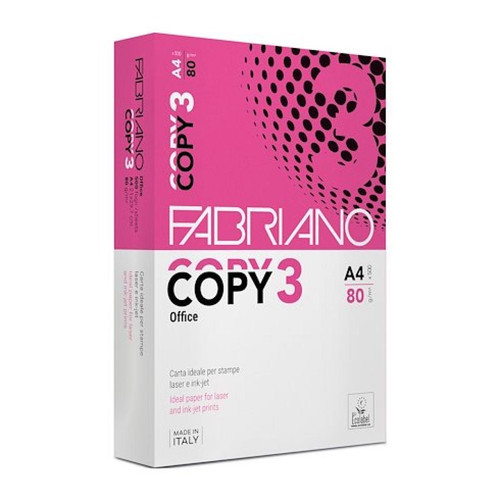 marque generique - Ramette papier A4 80g Fabriano Copy 3  - 500 feuilles - Blanc - Lot de 5 marque generique  - Papier Photo A4
