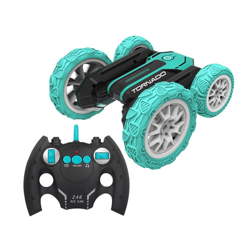 marque generique - RC Cars Stunt Car Toy Véhicule Double Face Avec 360 Degrés Stunt Flip Bleu - Accessoires maquettes