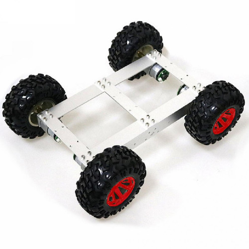 Robot de piscine Robot 4 roues motrices 4wd Smart Car avec roue rouge moteur 12V 100 tr / min