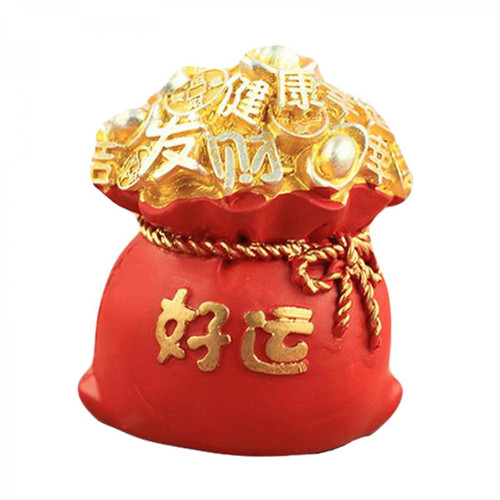 marque generique - Sac D'argent Chinois Feng Shui Figurine Atrract Good Luck Fortune B - Statues marque generique