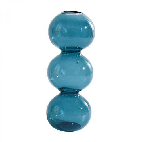 marque generique - Table De Vase à Fleur En Verre Moderne Hydroponique Terrarium Porte-plante Conteneur 4 Boule Bleu marque generique  - Boule en verre