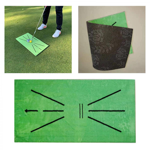 marque generique Tapis de Golf Practice de Golf Frapper Mat Tapis de Golf Aides à La Formation de Golf Accessoires Vert 60x30cm