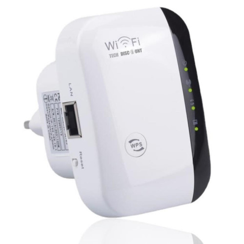 Tech Discount - TD-Amplificateur WiFi Répéteur puissant prise Booster de signal sans fil WiFi extender 300M WLAN 802.11n/g/b amplifier internet bure Tech Discount  - Répéteur Wifi