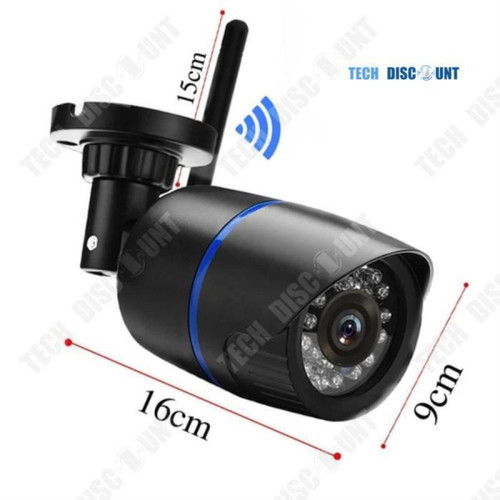 Caméra de surveillance connectée TD® Caméra de surveillance wifi extérieure espion batterie sans fil intérieure ip factice sécurité imperméable alarme détection