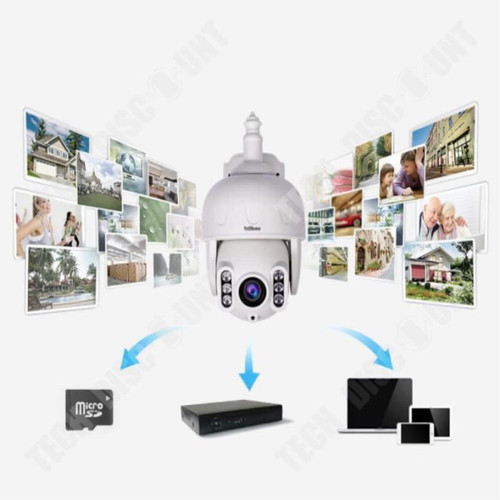Webcam TD® Caméra dôme à zoom optique 5x avec caméra sans fil de surveillance de vision nocturne infrarouge de 40 m