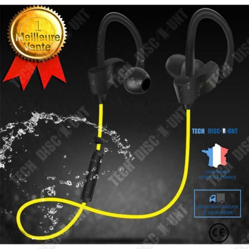 Tech Discount - TD® Casque Bluetooth sport monté sur le cou S4 Casque Bluetooth sport ultra-petit stéréo binaural Tech Discount  - Casque