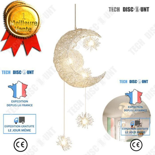 Tech Discount - TD® Lustre Lumière LED Étoile Intérieur Chambre / Moderne Tendance Lune Tech Discount  - Suspensions, lustres