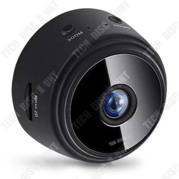 Caméra de surveillance connectée marque generique TD® Mini caméra de surveillance HD 1080p - Batterie Micro WiFi - Petite caméra avec vision nocturne infrarouge et carte SD 32 G - [6