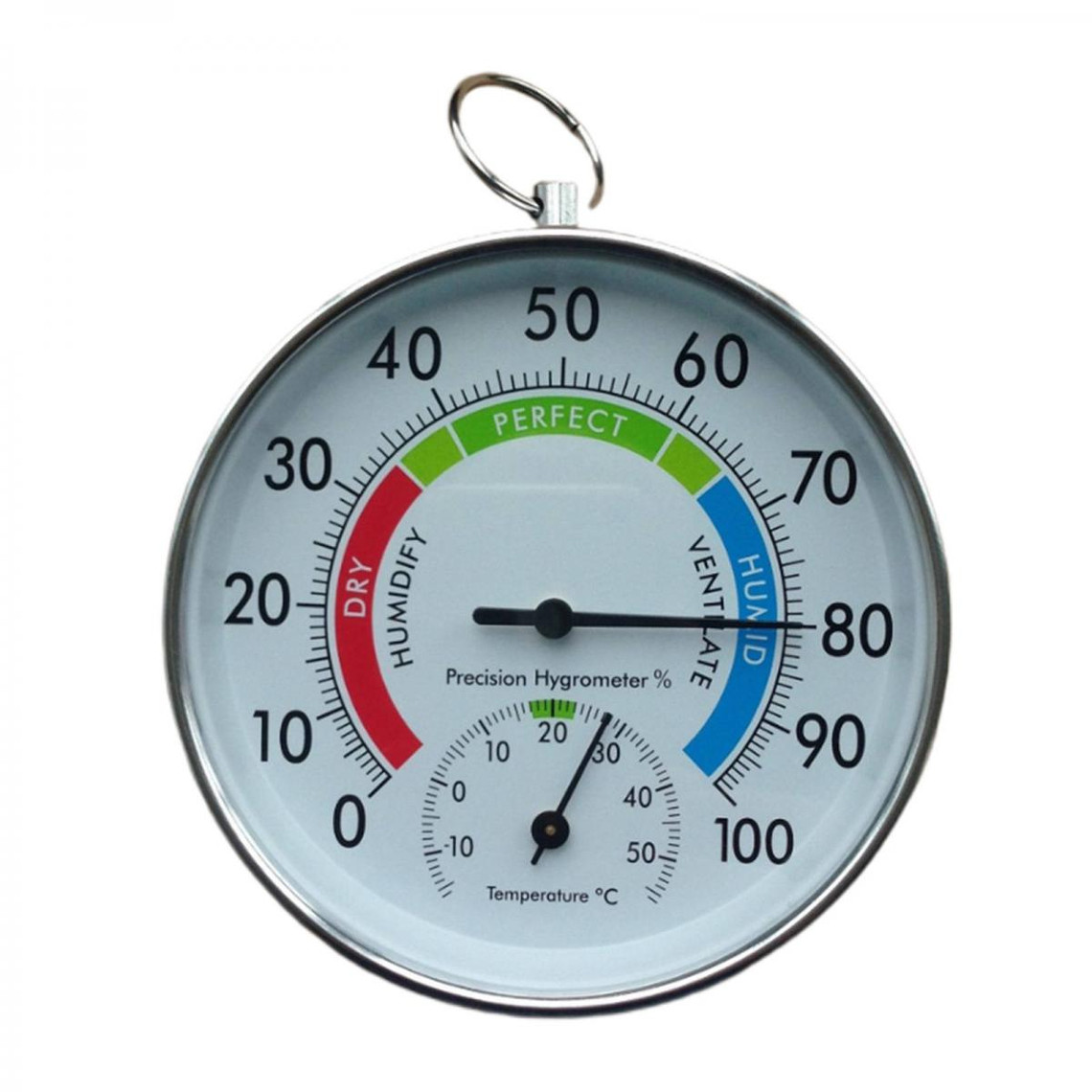 30 ~ 50 ° C Intérieur/Extérieur Plastique température/humidité Jauge Cadran Thermomètre 