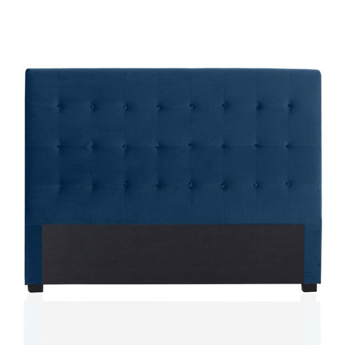marque generique - Tête de lit capitonnée Premium Velours 180cm Bleu marque generique  - Têtes de lit marque generique