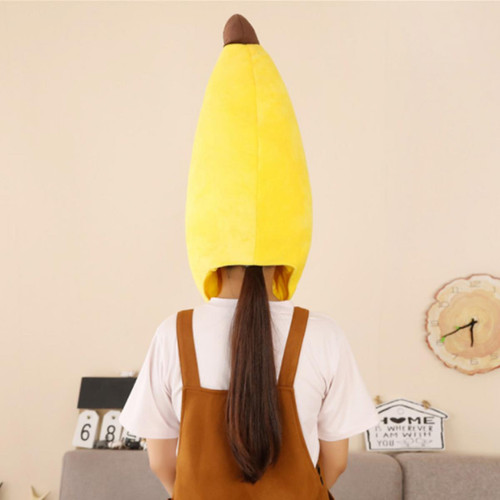 marque generique Thanksgiving Costumes Adulte Unisexe Drôle Banane Jaune Chapeau Nouveauté Fantaisie Robe Accessoire