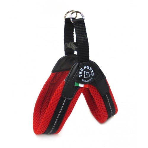 marque generique - Tre Ponti Fibbia Harnais en maille pour petits chiens Red marque generique  - Laisse harnais