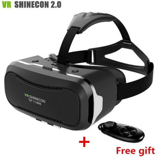 marque generique - VR Shinecon II 2 Casque Google Carton Réalité Virtuelle 3D Vidéo lunettes VR Casque pour iPhone 6 6 s 4.7-6.0 + Gamepad commande marque generique  - Lunettes 3D