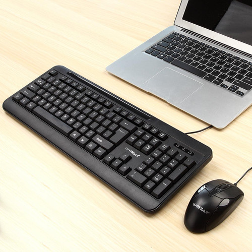 marque generique - Warwolf clavier et souris USB, Ultra mince petit clavier et souris filaires compacts pour ordinateurs ordinateur portable ordinateur portable de - Clavier compact usb
