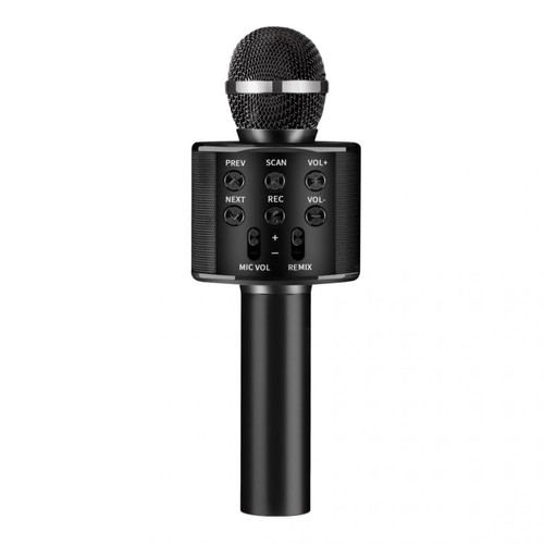 marque generique - WS-858 Haut-parleur karaoké sans fil pour microphone Bluetooth sans fil Or - Microphone PC