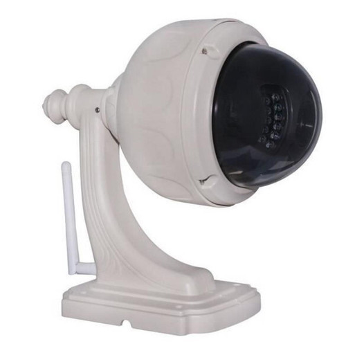 Caméra de surveillance connectée Zoom 3x Caméra IP Pan / Tilt PTZ Rotation sans fil WiFi IR infrarouge étanche extérieur de vidéo surveillance de la sécurité Interne