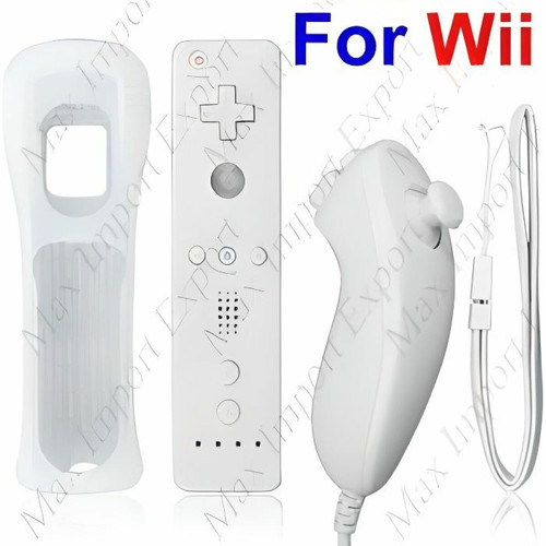 Manette Wii marque generique Manette wii Remote + Nunchuck + dragon + étui