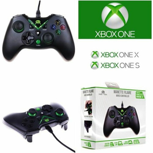 Manette Xbox One Freaks And Geeks Manette Xbox one - X-S + PC Noire Contrôleur de jeu MICROSOFT filaire 3M - NOIRE Idée cadeau