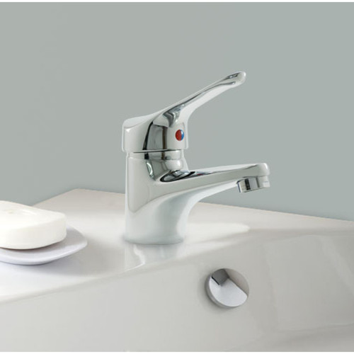 Robinet de lavabo marque generique Mitigeur Laiton Chrome pour Vasque Lavabo NF avec vidage et cartouche ceramique