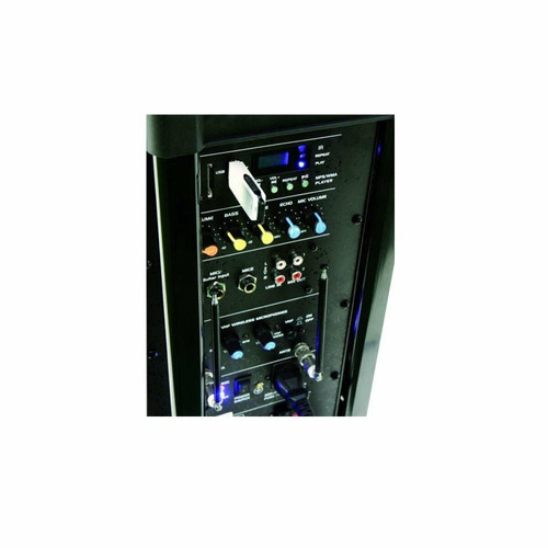 Ibiza Sound - Enceinte sono portable 15" 800W - USB/BT/REC + 2 Micros VHF - Ibiza Sound PORT15VHF-BT Ibiza Sound  - Vhf portable