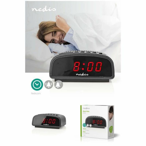 Nedis - Radio Réveil avec alarme numérique Affichage LED Fonction Snooze Nedis  - Radio Nedis