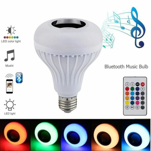 marque generique - Rgbxw Ampoule LED E27, Lampe RVB AVEC Son, Bluetooth, Haut-Parleur, Lecteur de Musique, Audio Intelligent, Lu marque generique  - Lampe led multicolore