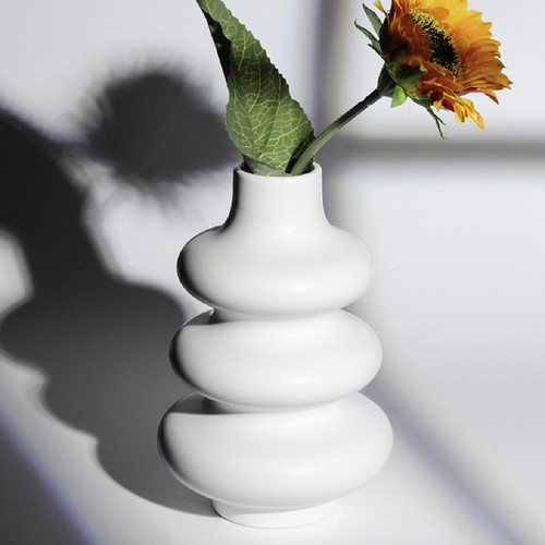 Vases Vases en céramique, Nordique Minimalisme Style Fleur Décorative Vase pour Maîtresses Cuisine, Bureau Salon Décor