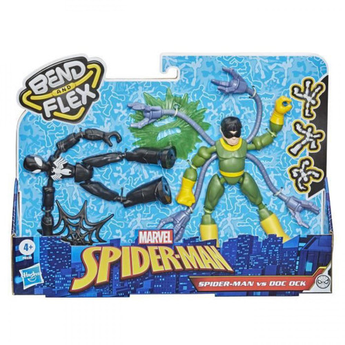 Marvel - Marvel Spider-Man – Pack de 2 figurines Spider-Man et Octopus Bend & Flex - 15 cm - Marvel