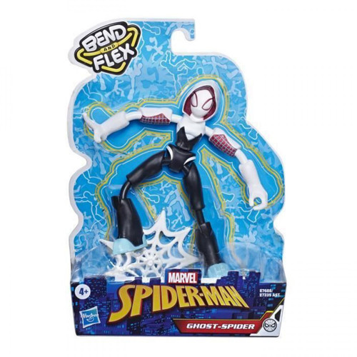 Marvel - Marvel Spider-Man - Figurine Ghost Spider Bend + Flex - 15 cm - Marvel