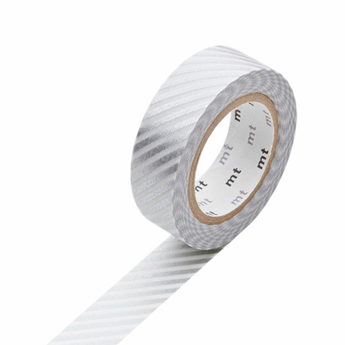 Masking Tape - Masking tape rayé argent - 1,5 cm x 7 m Masking Tape  - Maison