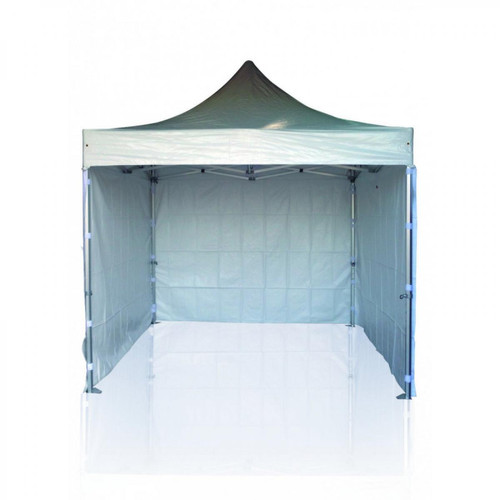 Materiel Chr Pro - Pack Stand Pliant Aluminium 3x4,5m + 3 Murs Pleins -          Polyester - Tentes de réception