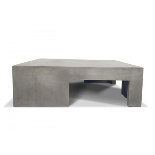 Mathi Design - BETON  - Table basse carrée Cubic - Table basse beton