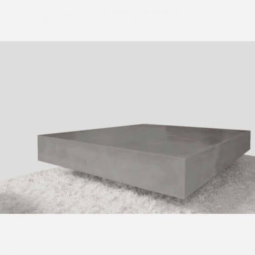 Mathi Design - BETON - Table Cube en beton gris - Table basse beton