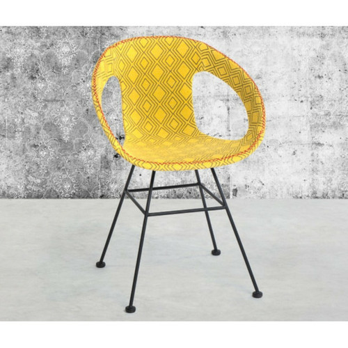 Mathi Design MAYA - Chaise de repas coton jaune