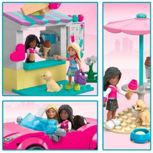 Mattel MEGA Barbie Cabrio & Eisstand, Konstruktionsspielzeug