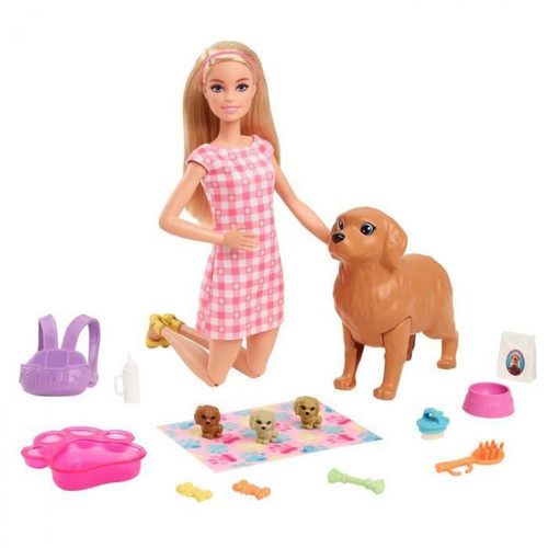 Mattel - Barbie - Barbie Naissance Des Chiots - Poupée Mattel  - Poupées Mattel